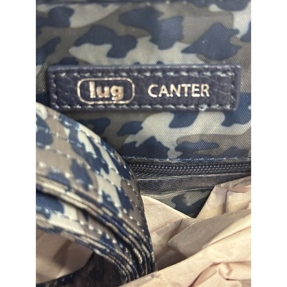 LUG Canter Classic Convertible Tote -NWT BLUE Vegan Leather - Picture 2 of 4